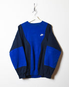 Blue Nike Reworked Sweatshirt - Large