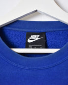 Blue Nike Reworked Sweatshirt - Large