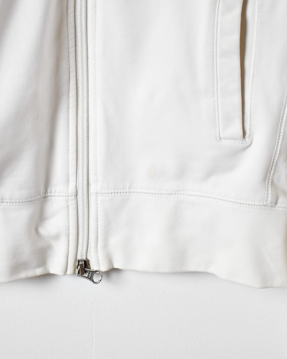 White Nike Zip-Through Sweatshirt - Small Women's