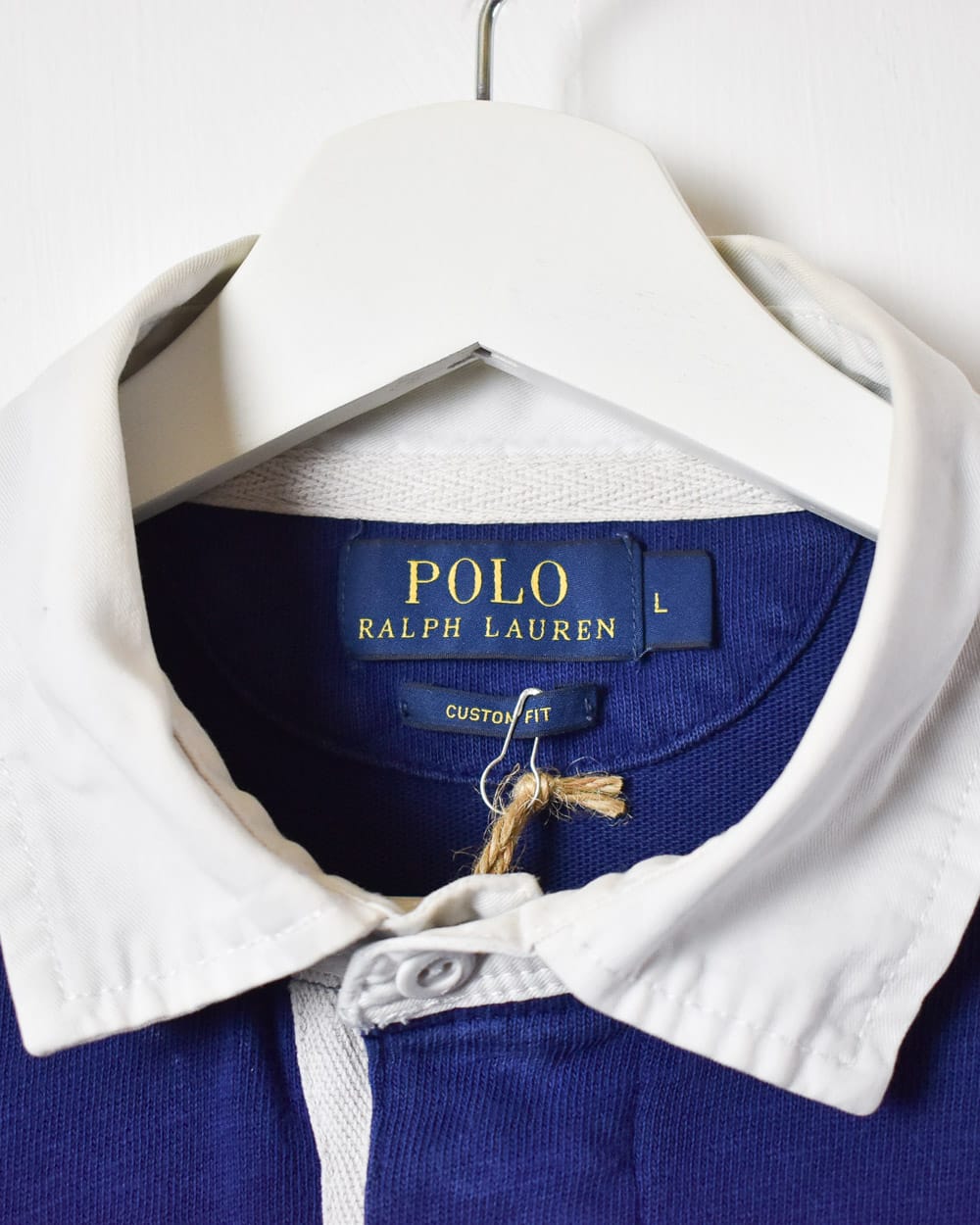 Blue Polo Ralph Lauren Rugby Shirt - Large