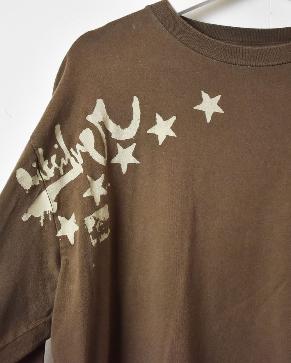 Brown Quiksilver Long Sleeved T-Shirt - X-Large