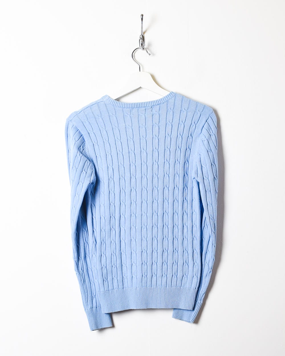 BabyBlue Polo Ralph Lauren Cable Knit Sweatshirt - Small Women's