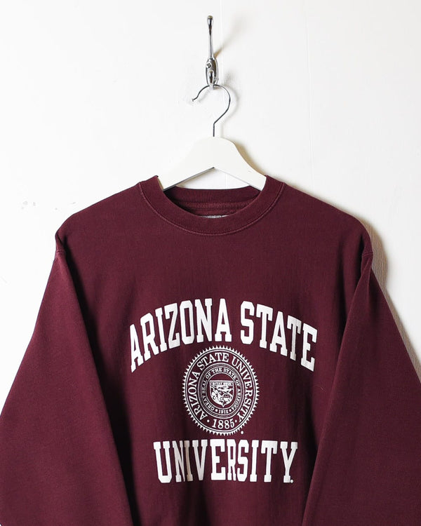 Champion, Shirts, Arizona State University Champion Maroon Graphic  Pullover Hoodie Size S Unisex