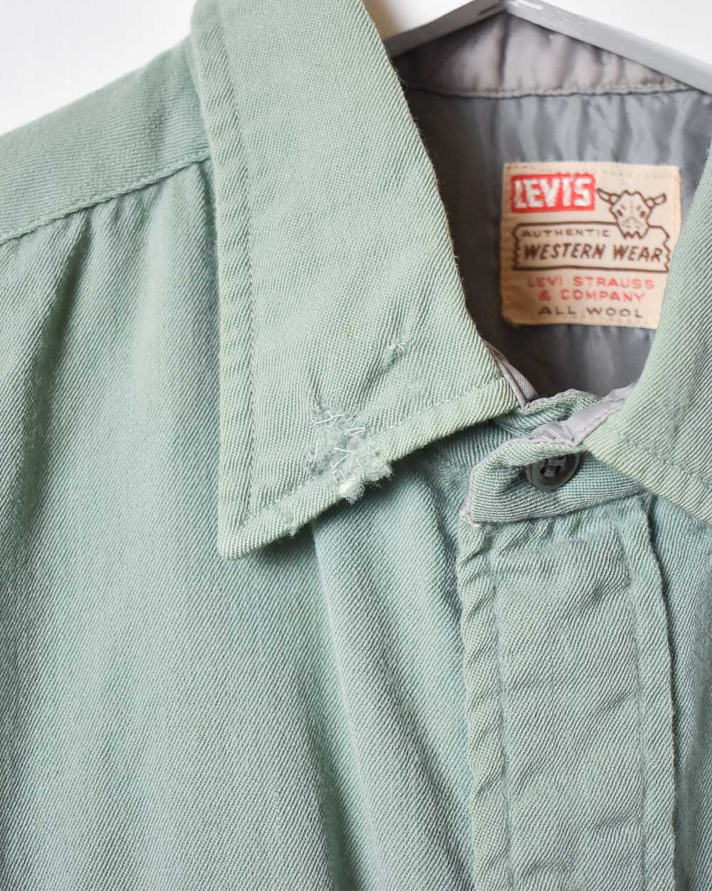 Green Levi's Wool Shirt - Small