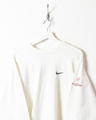 White Nike Long Sleeved T-Shirt - Large