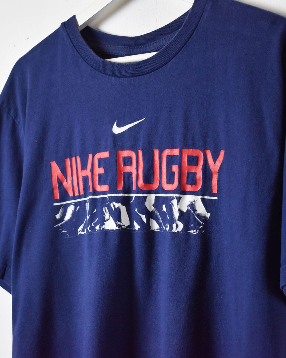 Navy Nike Rugby T-Shirt - X-Large