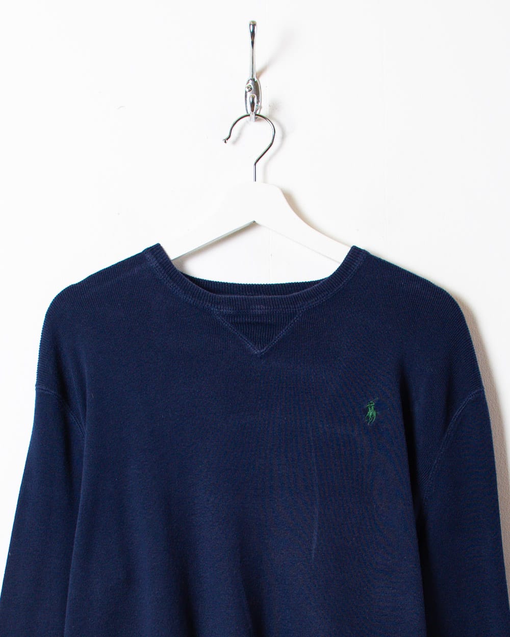 Navy Polo Ralph Lauren Knitted Sweatshirt - Small