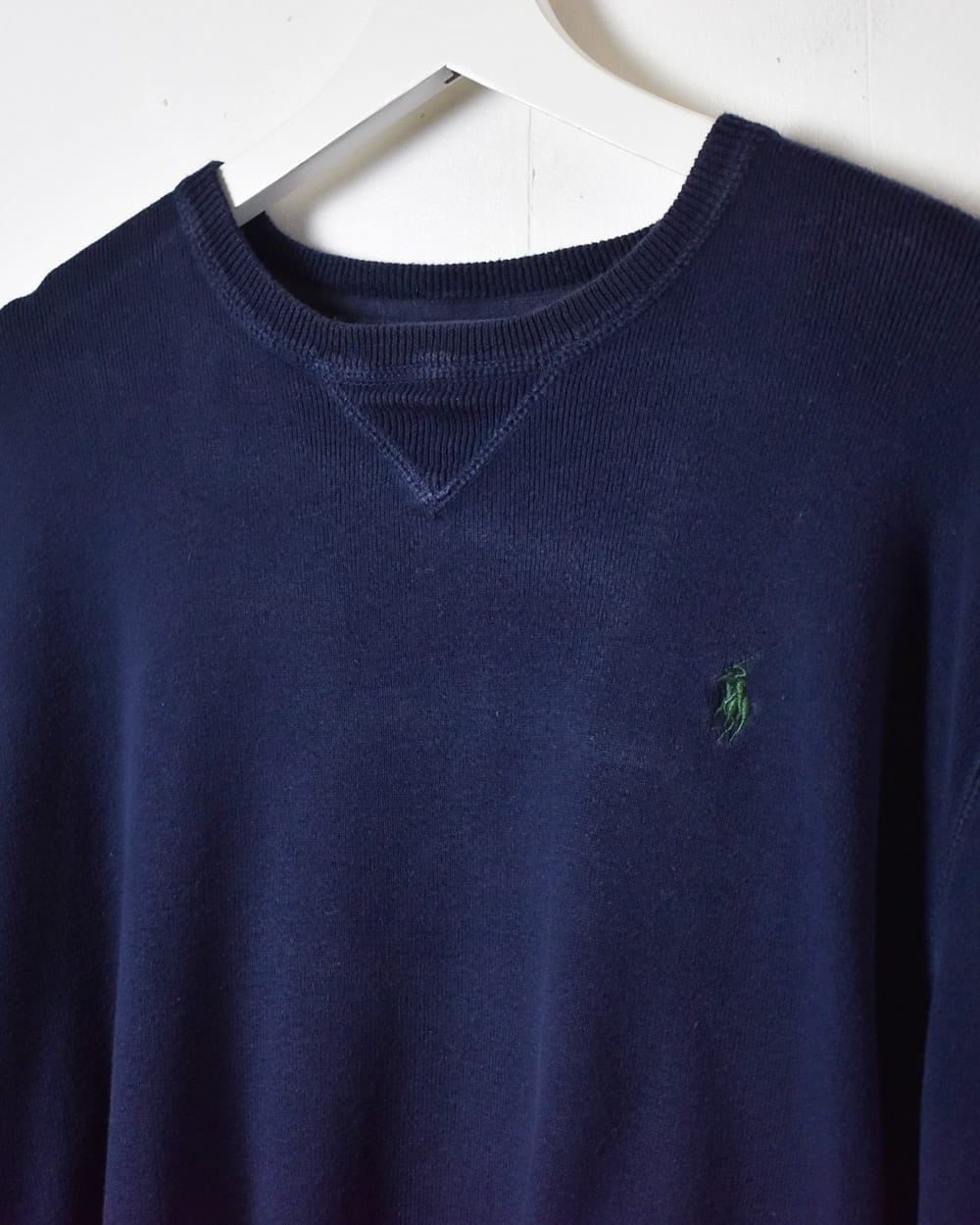 Navy Polo Ralph Lauren Knitted Sweatshirt - Small