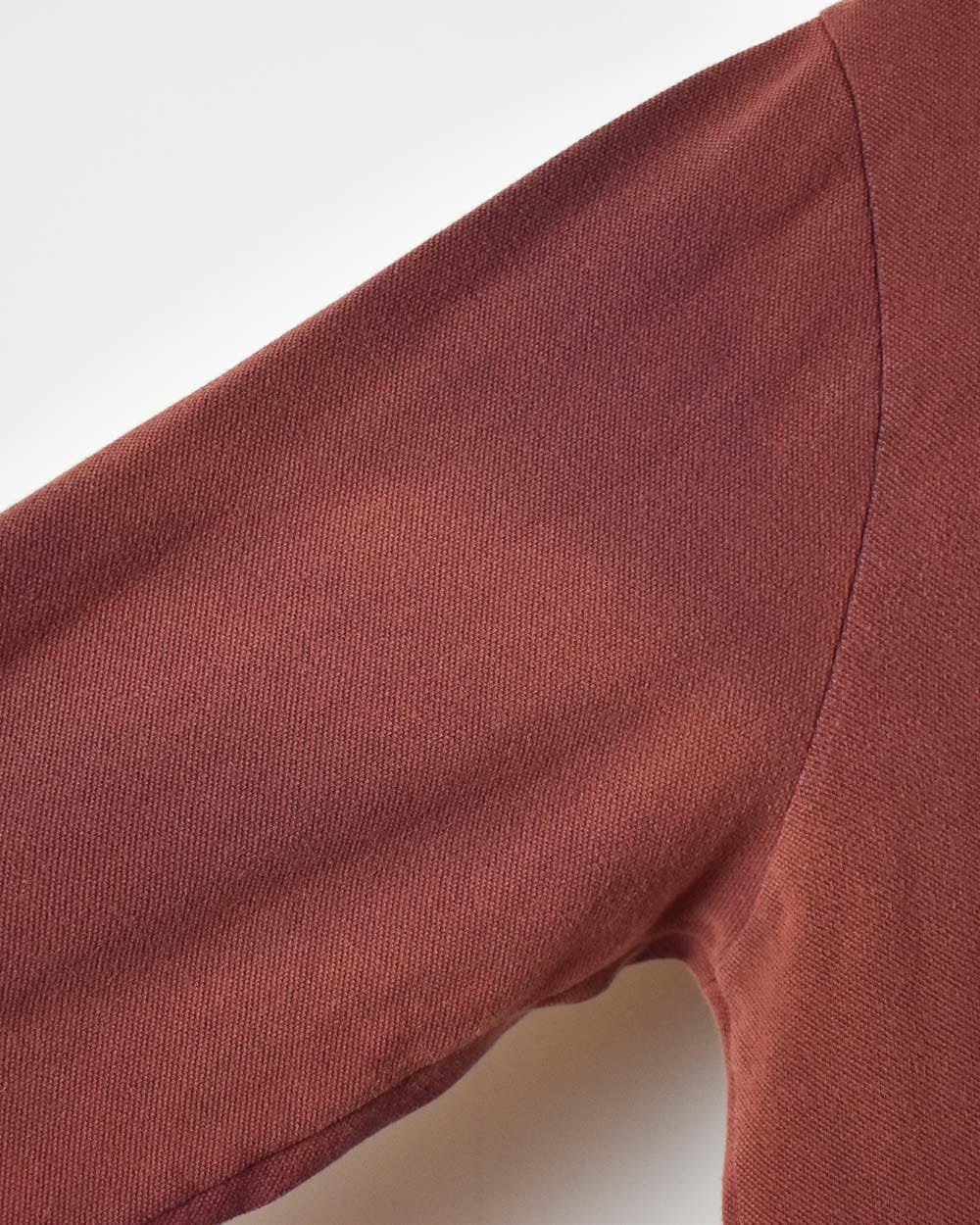 Maroon Polo Ralph Lauren Long Sleeved Polo Shirt - Large