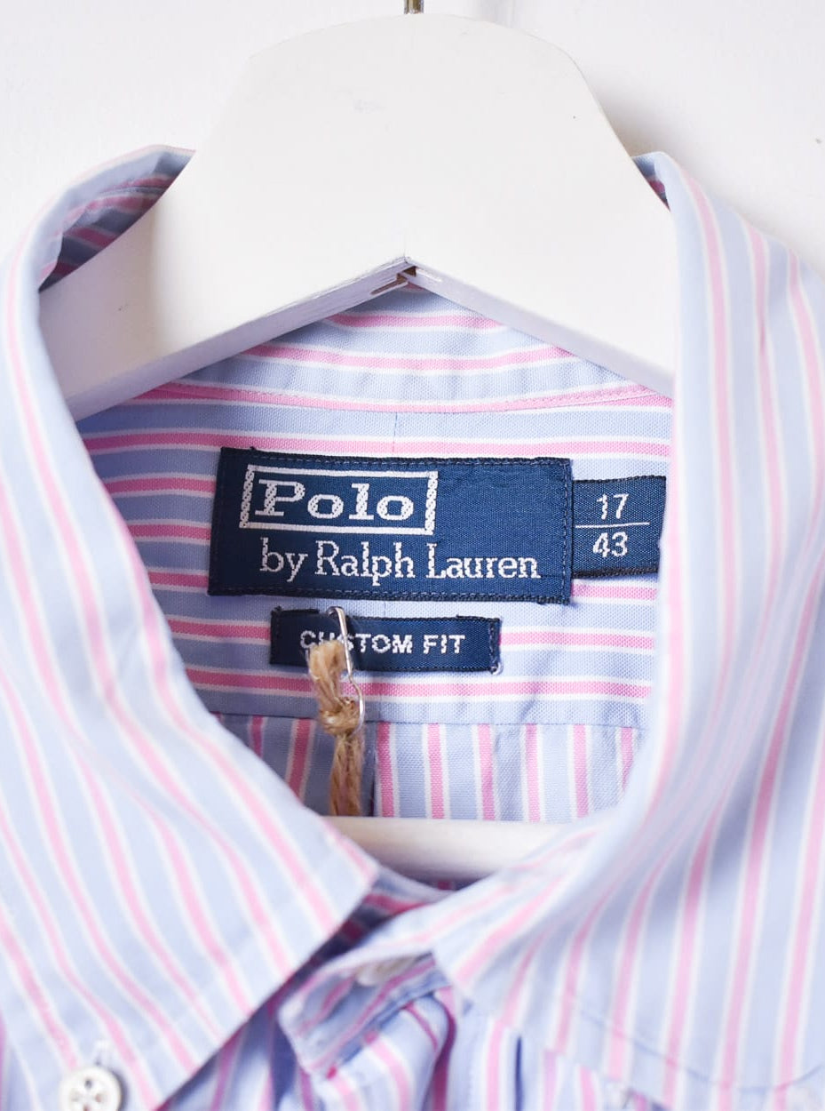 Pink Polo Ralph Lauren Striped Shirt - X-Large