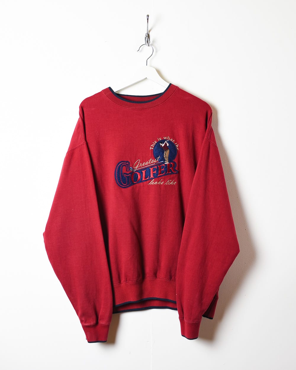 Red Greatest Golfer Sweatshirt - Large