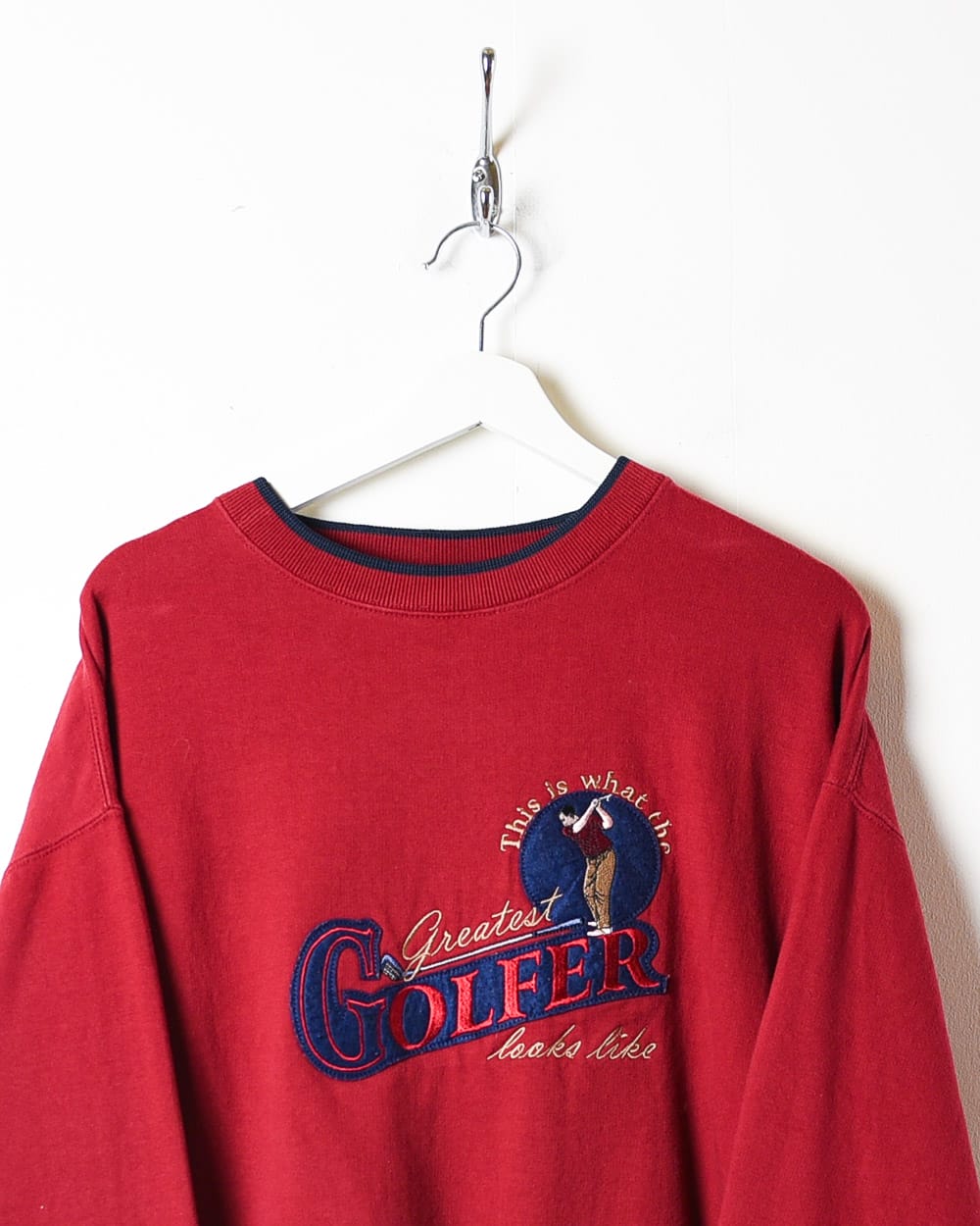 Red Greatest Golfer Sweatshirt - Large