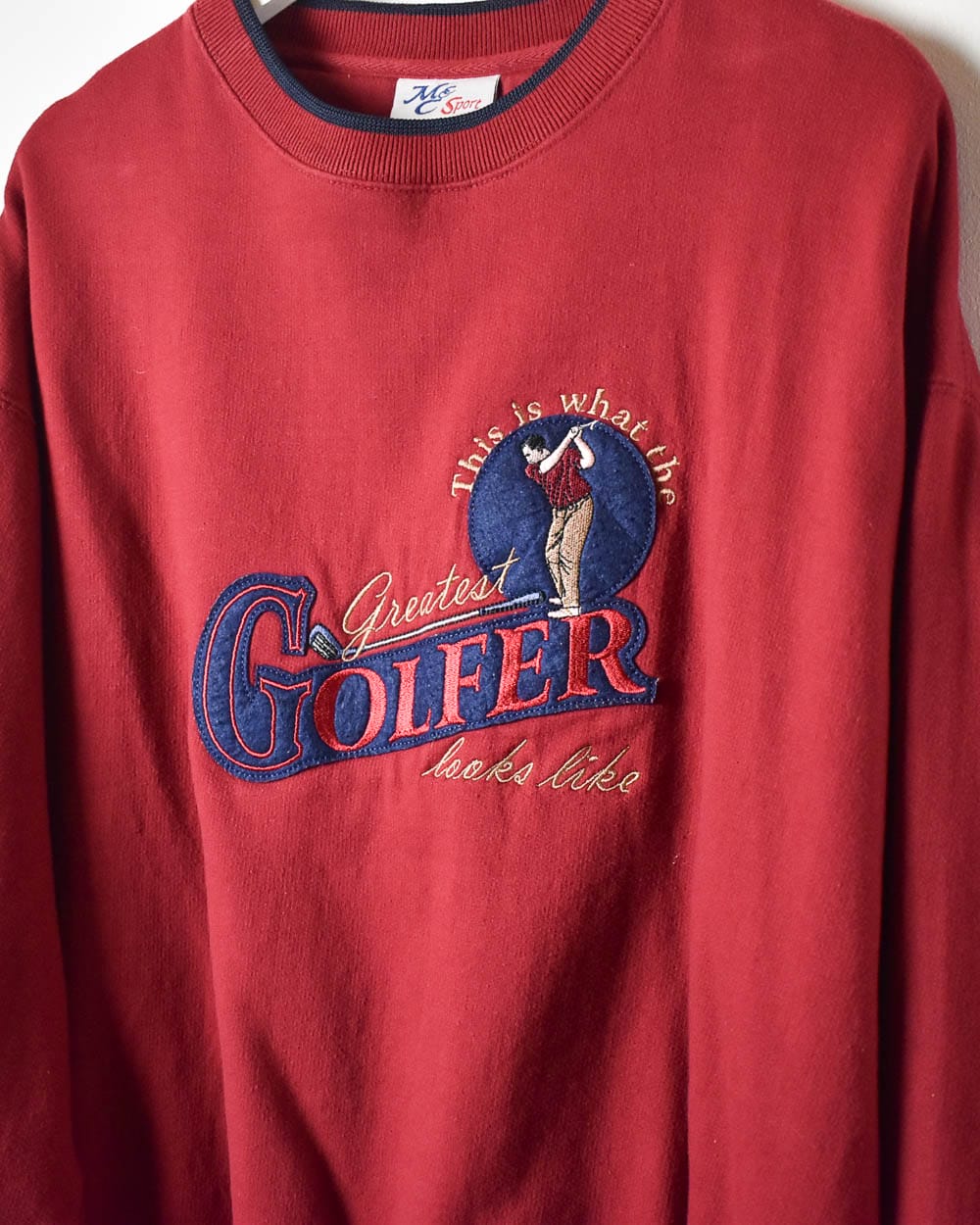 Red Greatest Golfer Sweatshirt - Large