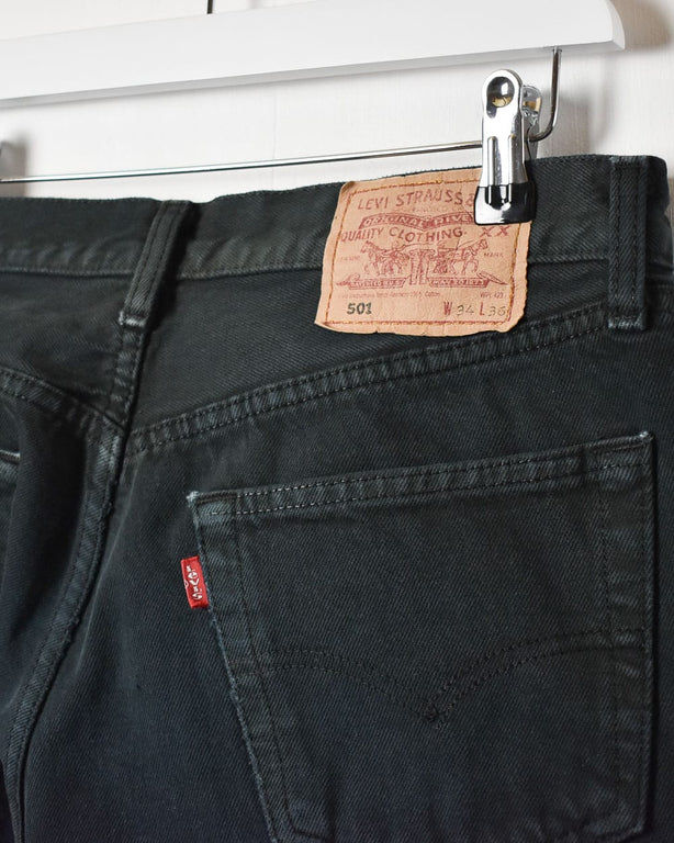 Black Levi's 501 Jeans - W32 L27