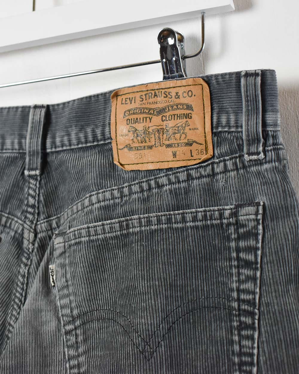 Grey Levi's 551 Corduroy Jeans - W32 L30