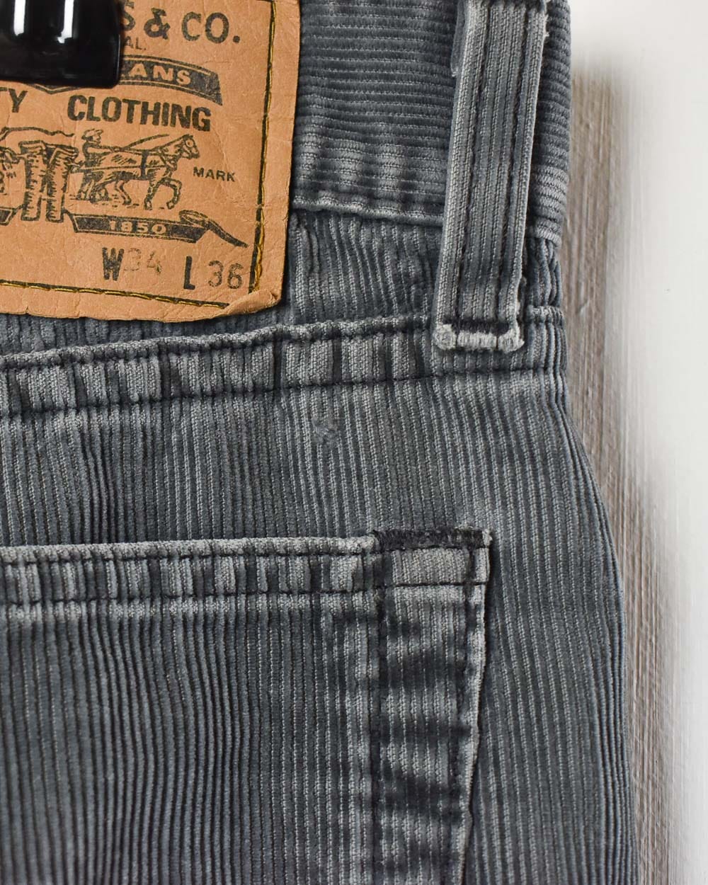 Grey Levi's 551 Corduroy Jeans - W32 L30