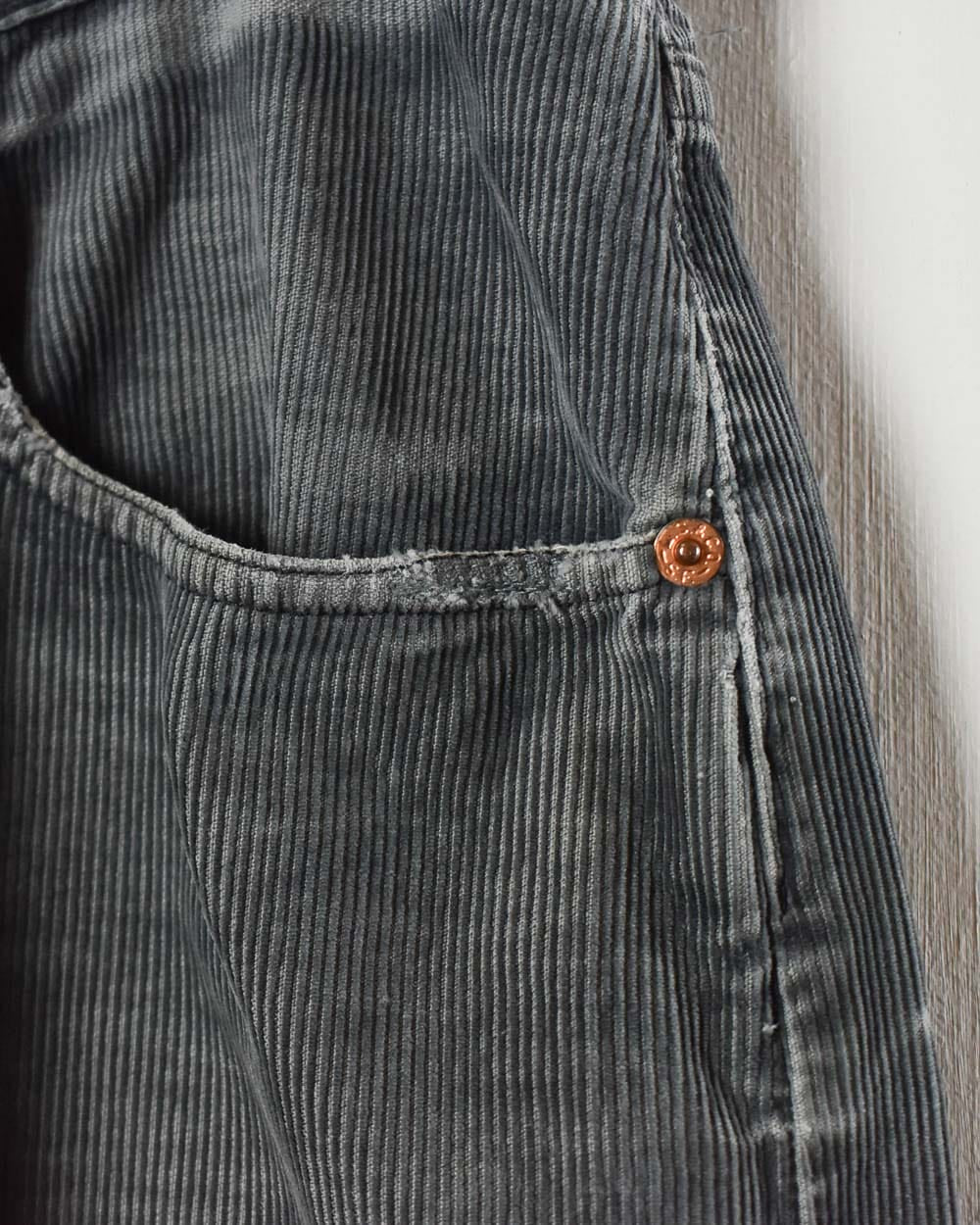 Grey Levi's 551 Corduroy Jeans - W32 L30