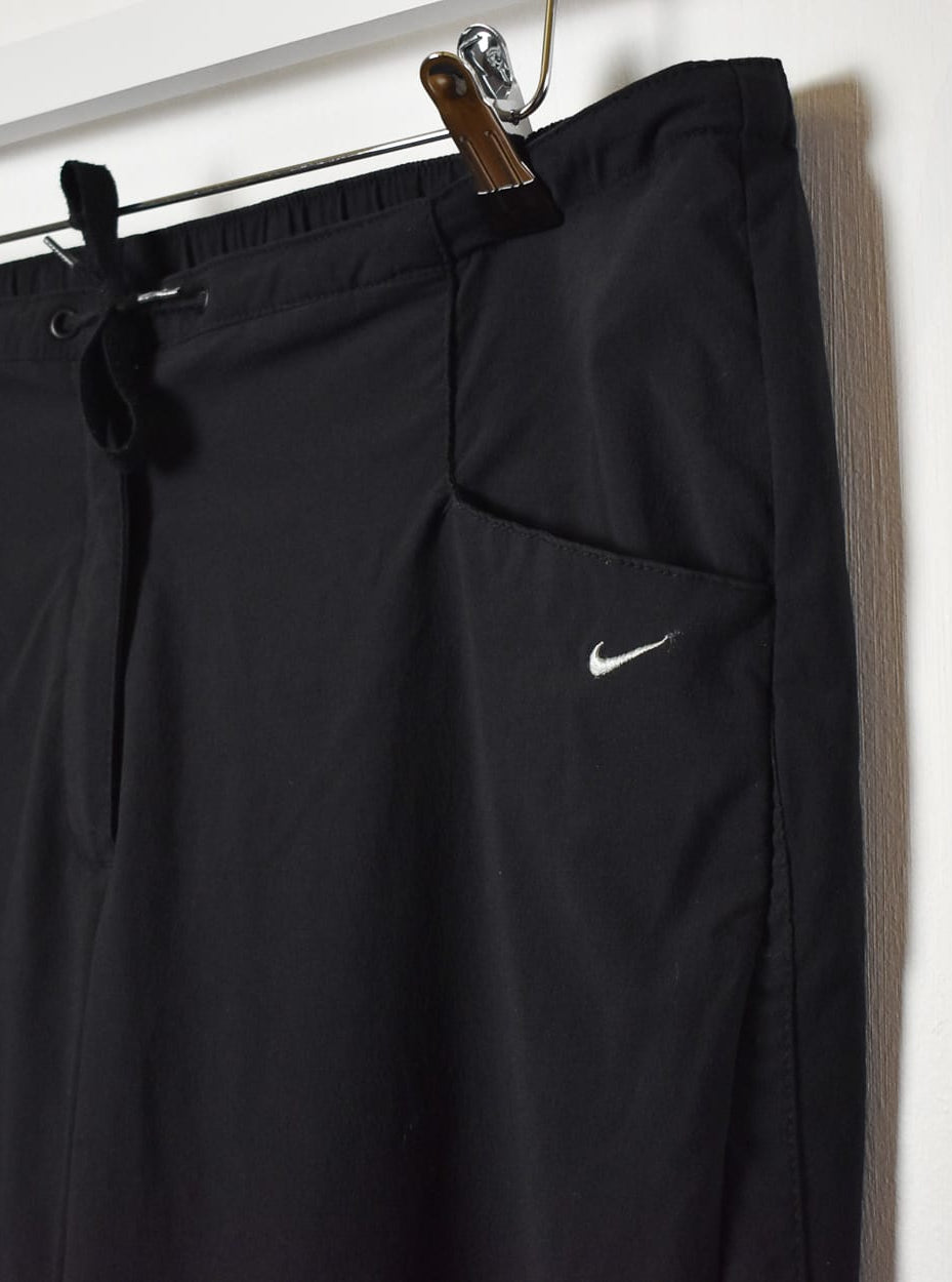Black Nike Tracksuit Bottoms - Large Women's