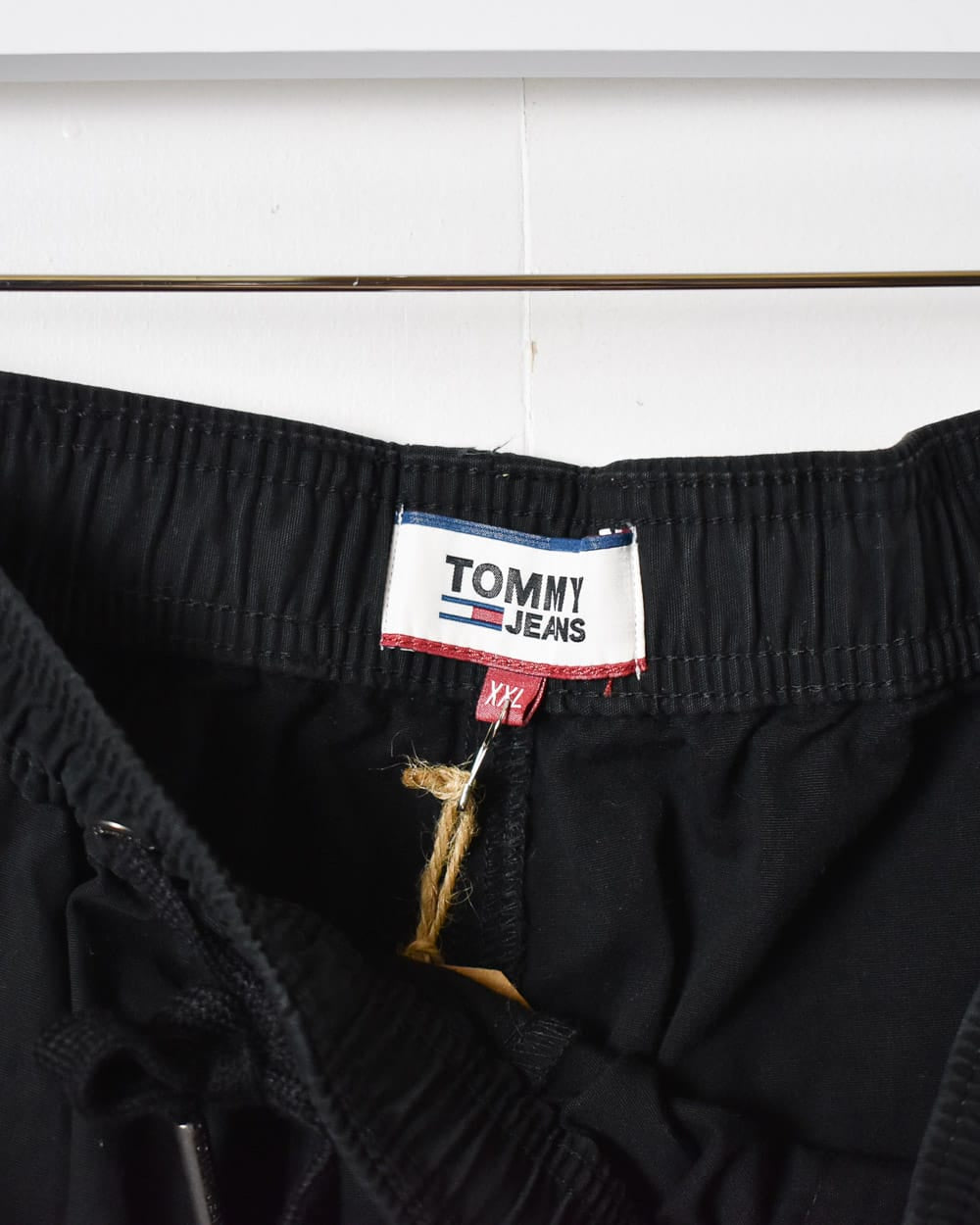 Black Tommy Jeans Tracksuit Bottoms - X-Large