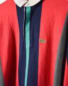 Red Lacoste Rugby Shirt - Large