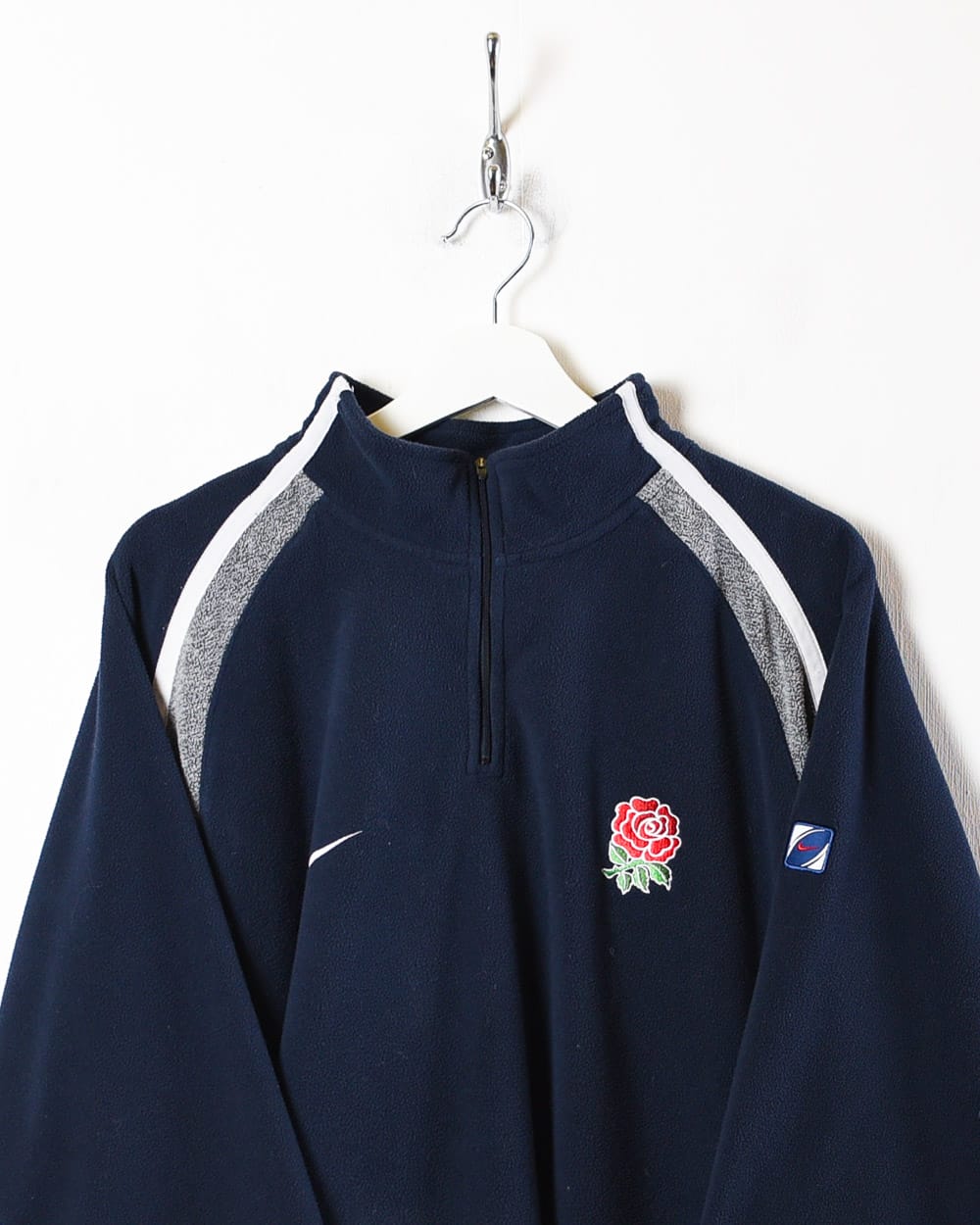 Navy Nike England Rugby 1/4 Zip Fleece - X-Large