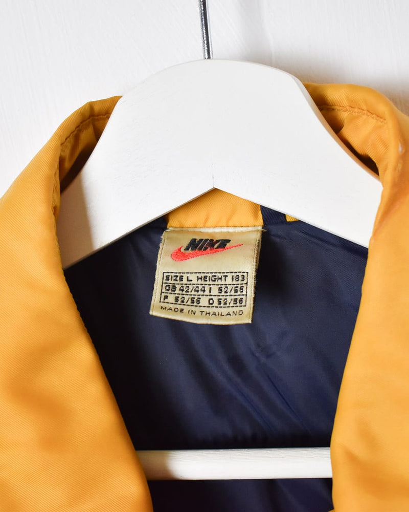 Vintage 90s Navy Nike Padded Jacket - Large Polyester– Domno Vintage