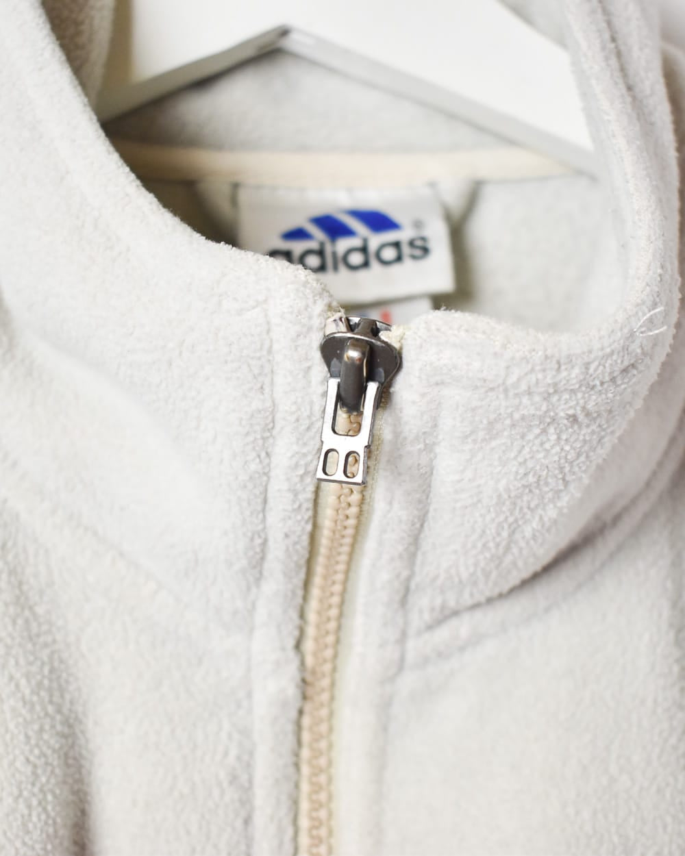Neutral Adidas 1/4 Zip Fleece - Medium