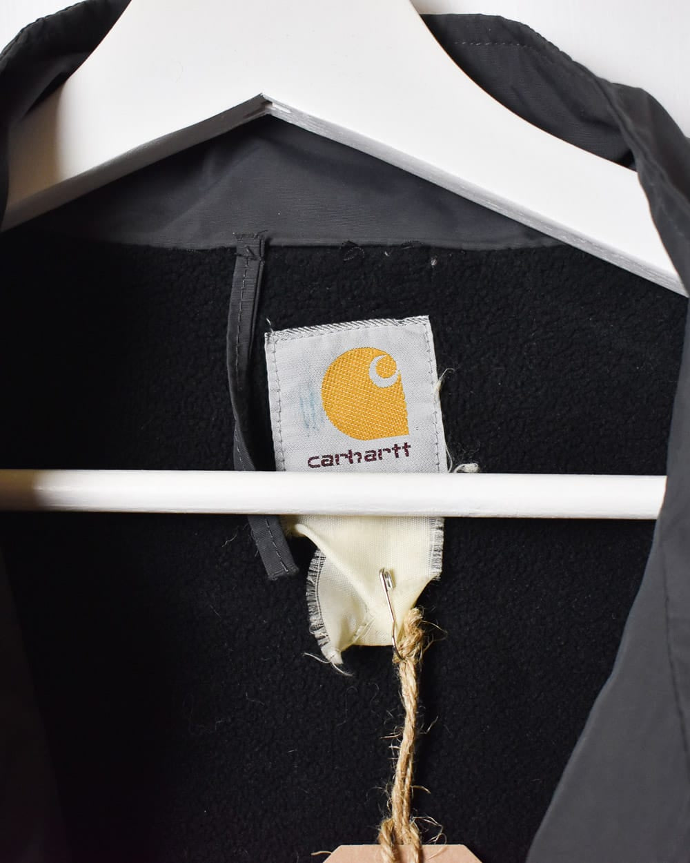 Grey Carhartt Fleece Lined Jacket - Medium