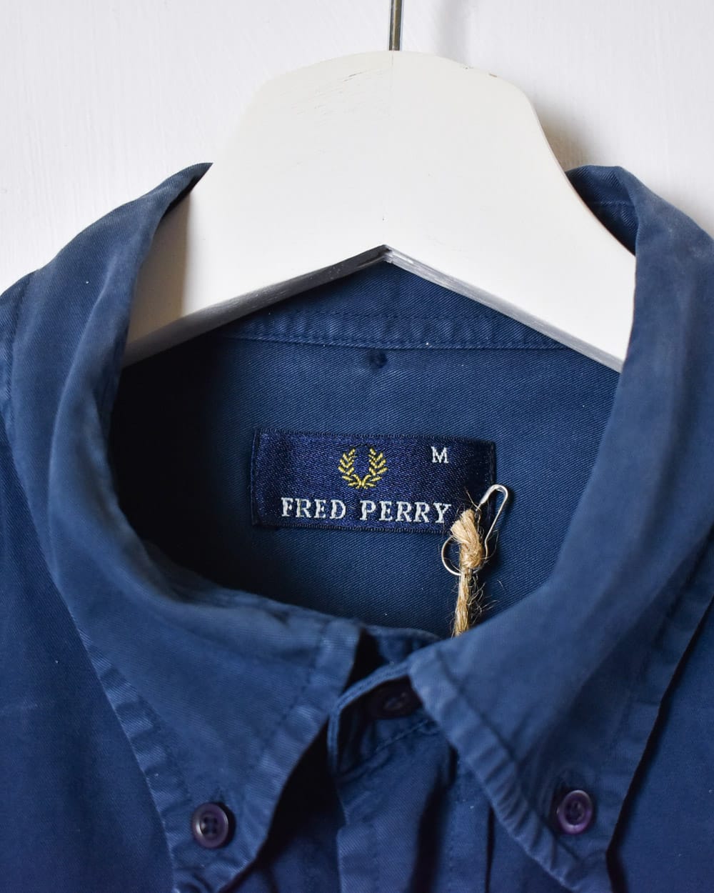 Navy Fred Perry Shirt - Medium