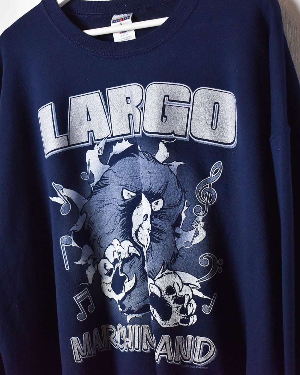 Navy Largo Marching Band Sweatshirt - X-Large