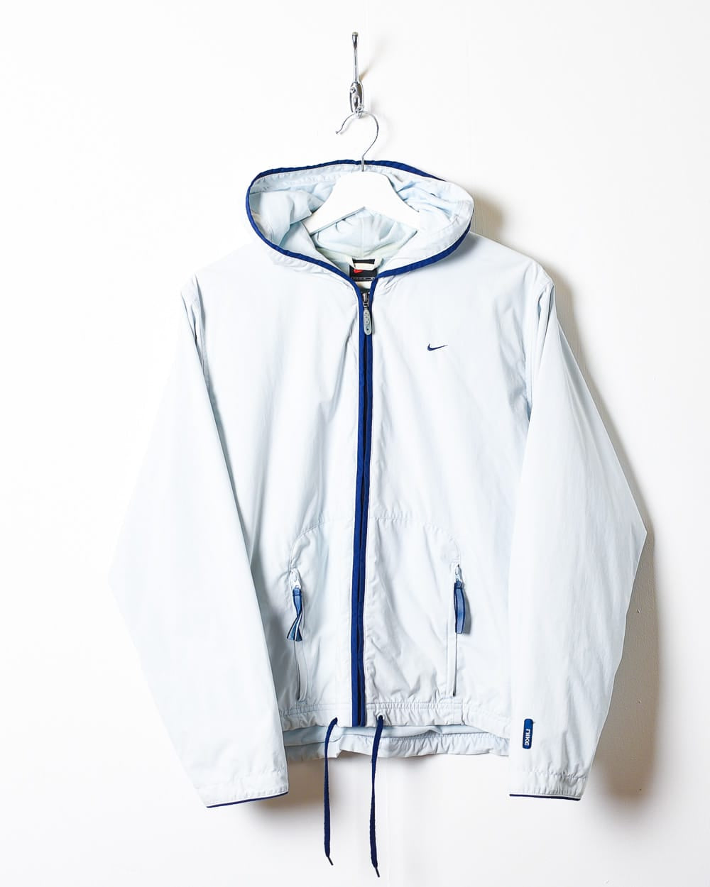 BabyBlue Nike Hooded Windbreaker Jacket - Medium Women's