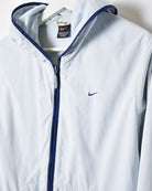 BabyBlue Nike Hooded Windbreaker Jacket - Medium Women's