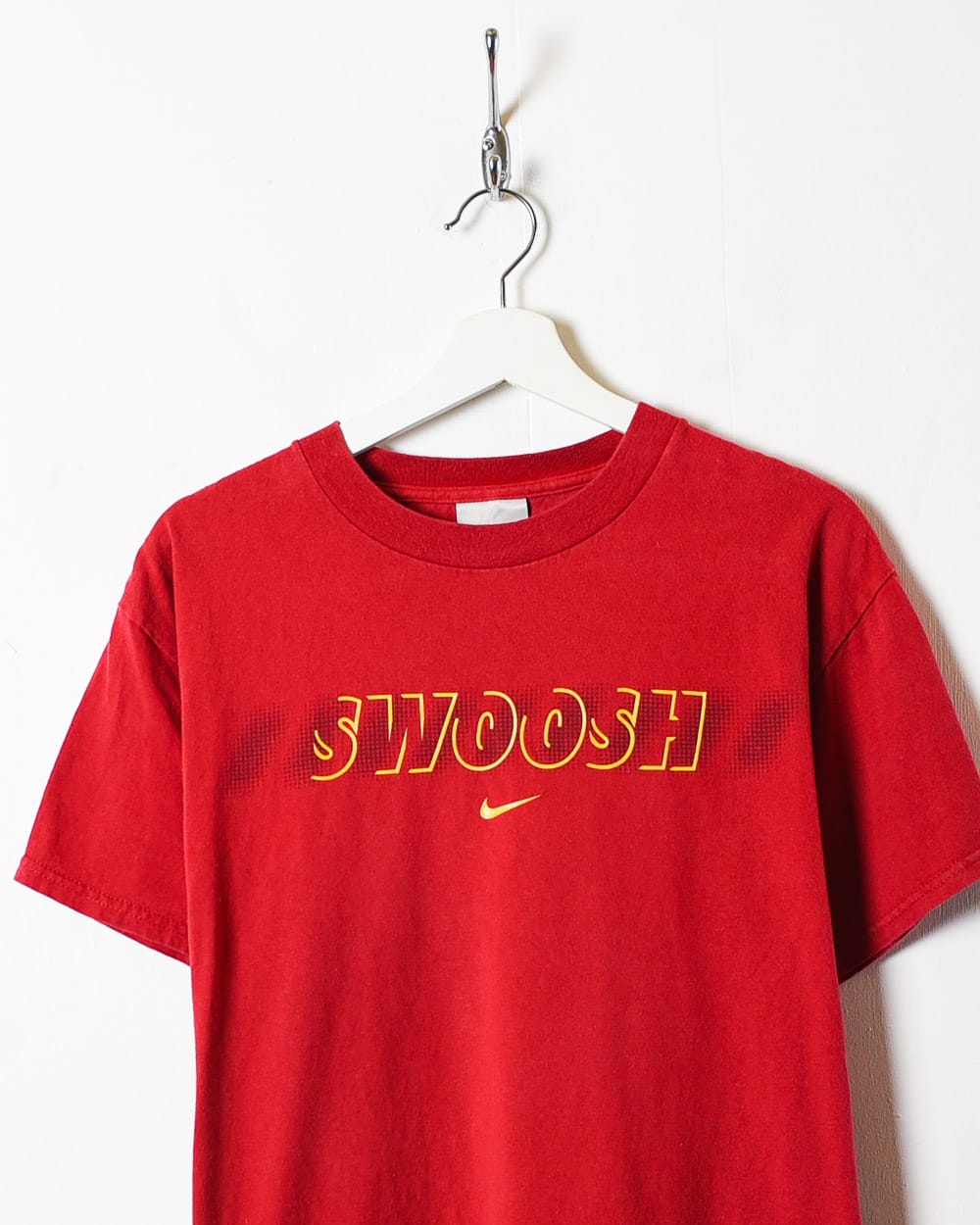 Red Nike Swoosh T-Shirt - Medium