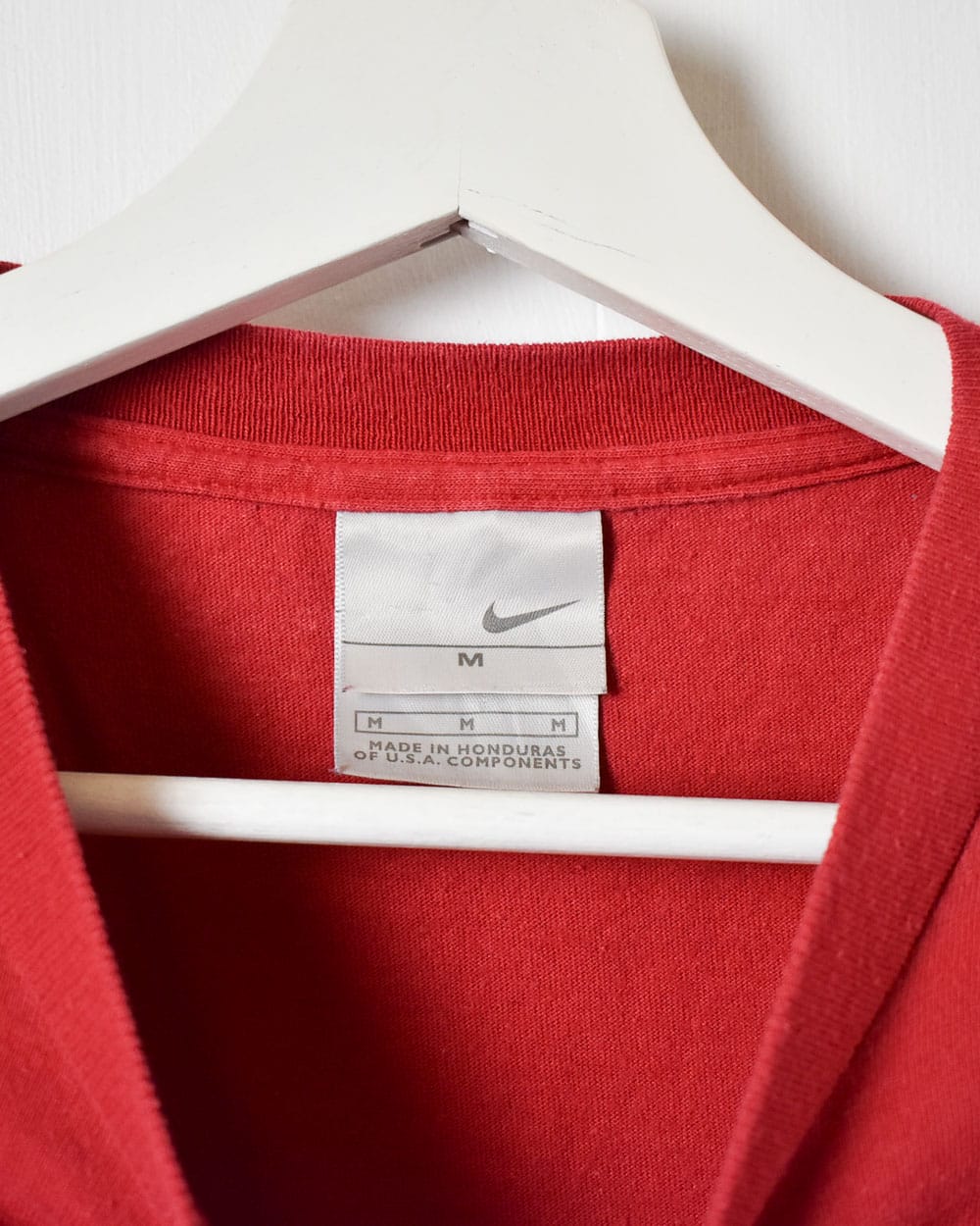 Red Nike Swoosh T-Shirt - Medium