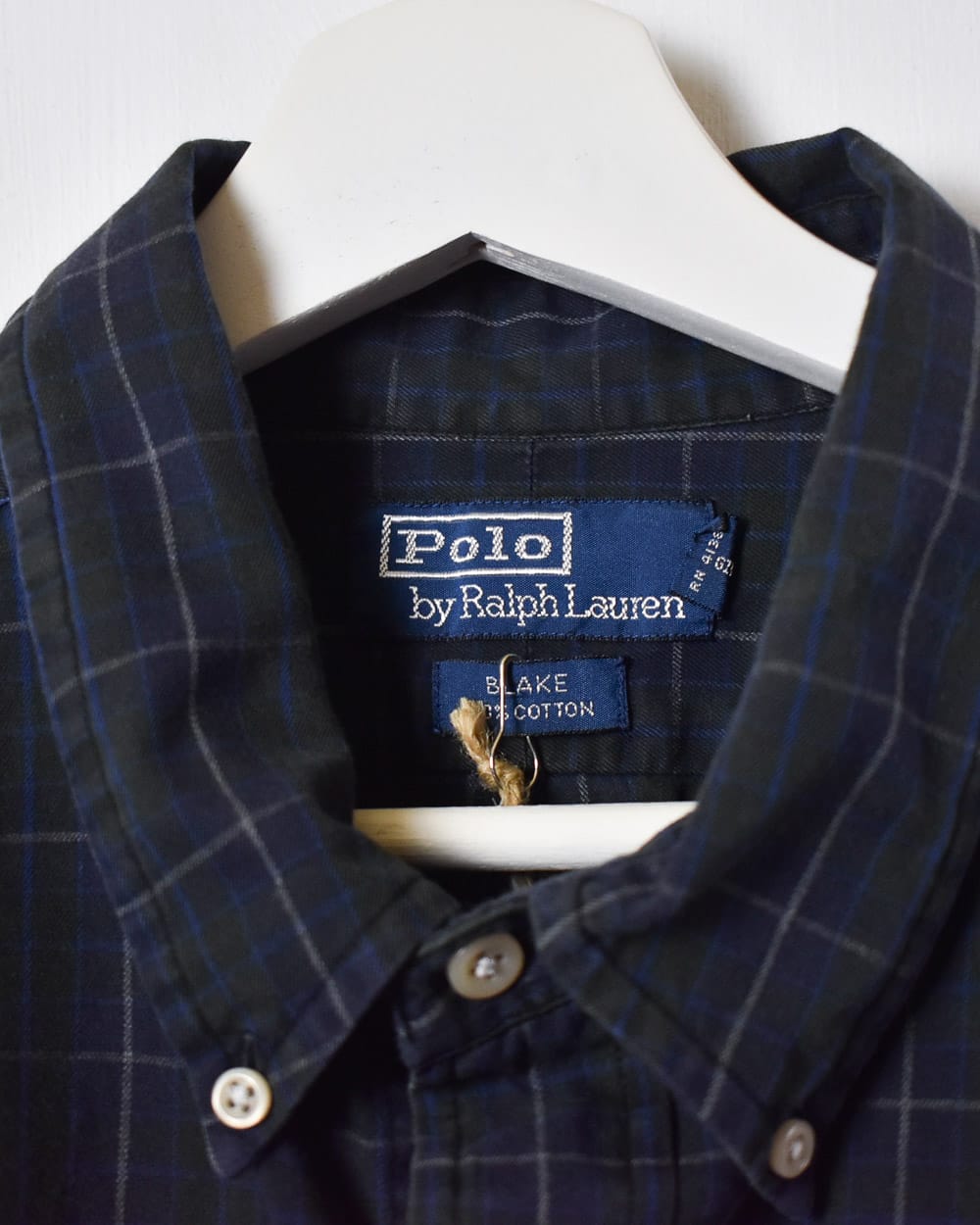 Navy Polo Ralph Lauren Checked Shirt - X-Large