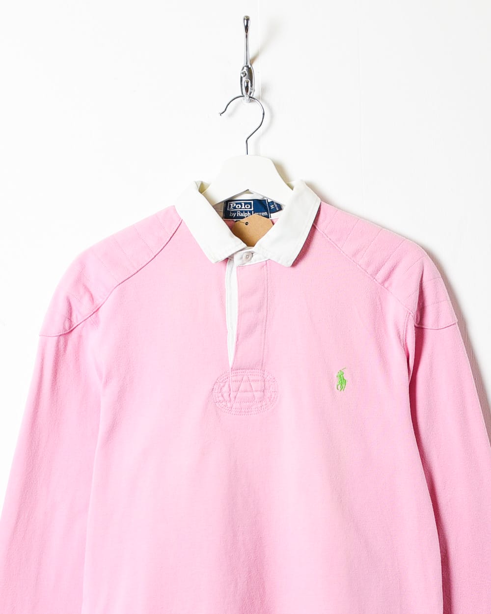 Pink Polo Ralph Lauren Rugby Shirt - Medium
