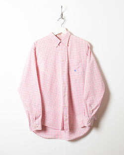 Vintage 00s Pink Burberry Checked Shirt - Large Cotton– Domno Vintage