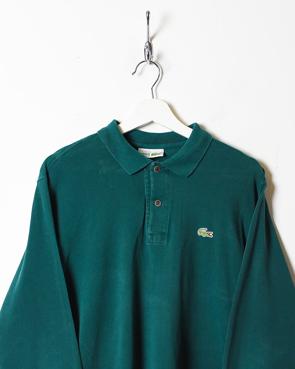 Green Chemise Lacoste Long Sleeved Polo Shirt - Large
