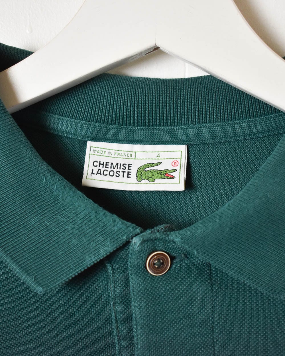 Green Chemise Lacoste Long Sleeved Polo Shirt - Large
