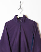 Purple Nike 1/4 Zip Fleece - Small Women's