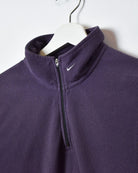 Purple Nike 1/4 Zip Fleece - Small Women's