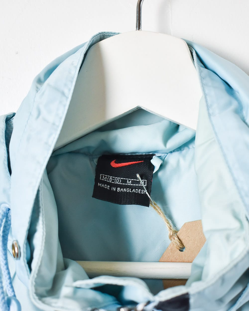 BabyBlue Nike Hooded Windbreaker Jacket - Medium Women's