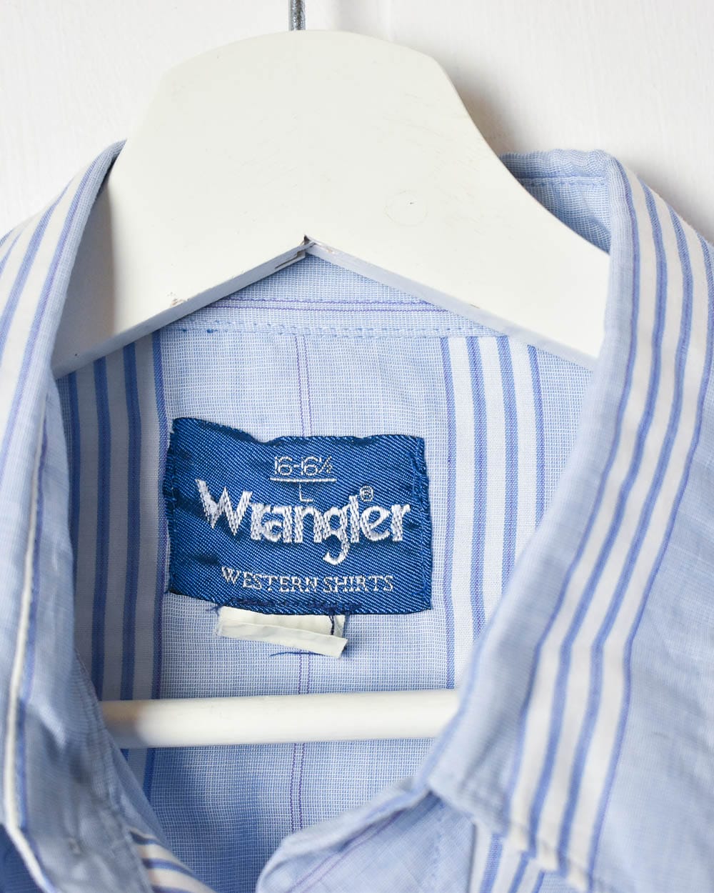 BabyBlue Wrangler Striped Shirt - Large