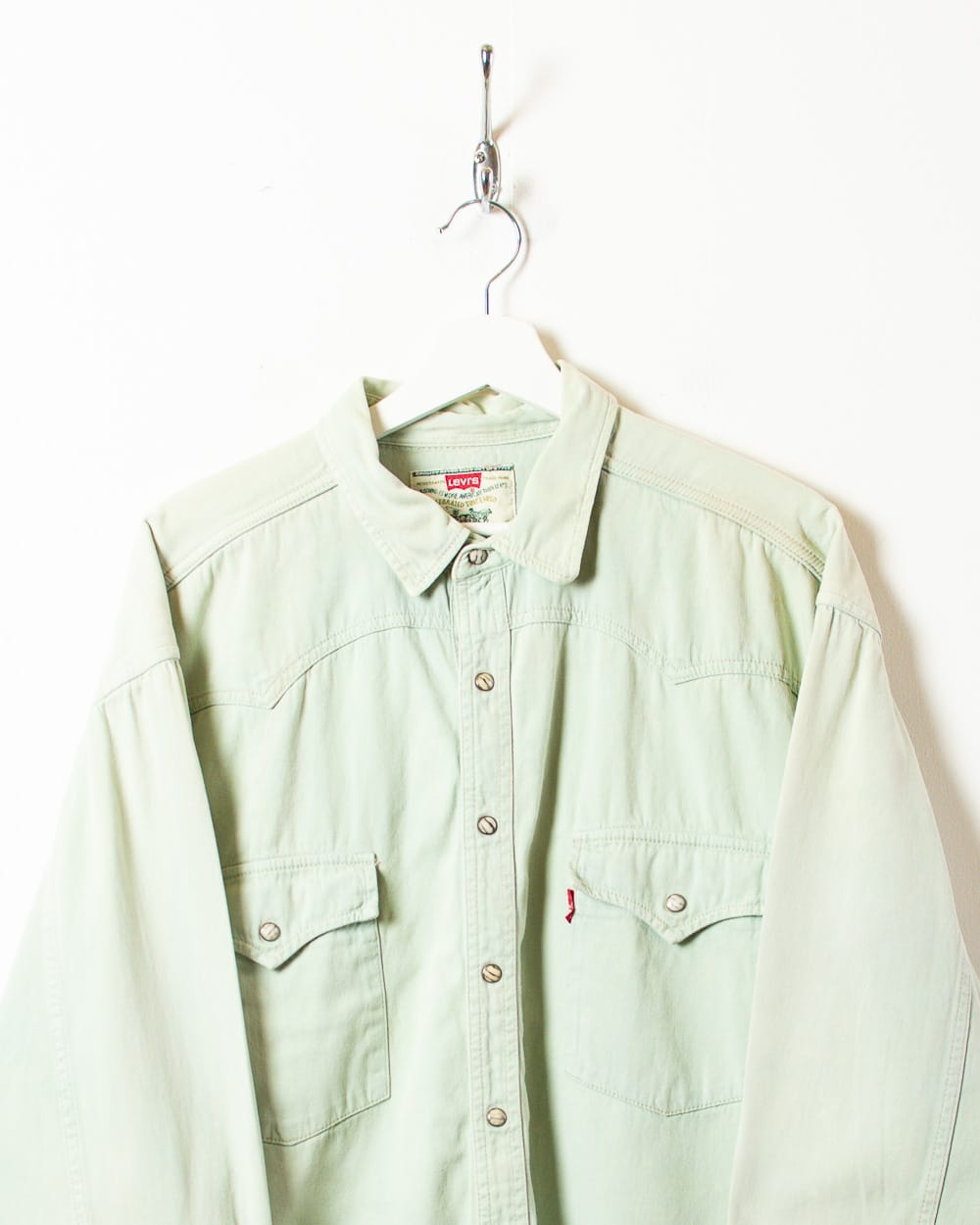 Green Levi's Denim Shirt - X-Large