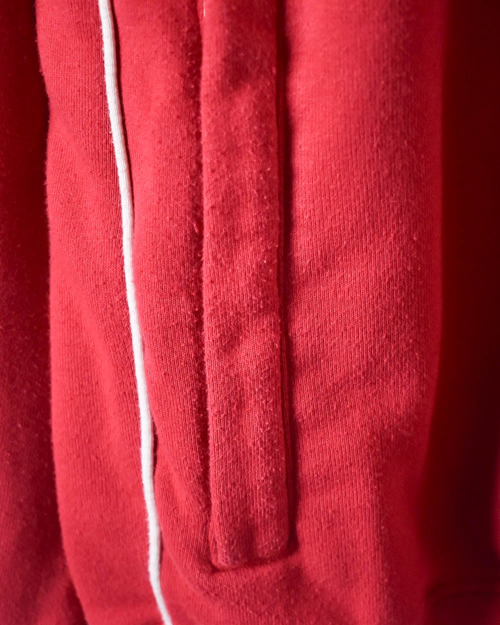 Red Nike Zip-Through Sweatshirt - Medium