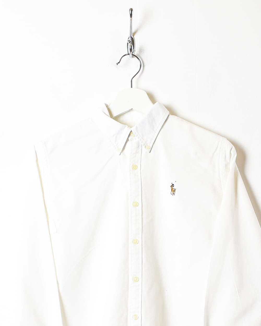 White Polo Ralph Lauren Slim Shirt - Medium Women's