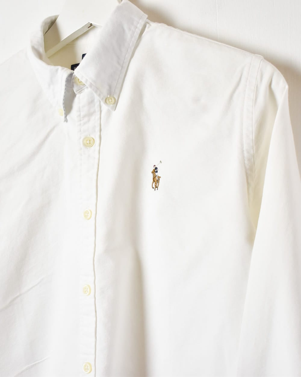 White Polo Ralph Lauren Slim Shirt - Medium Women's