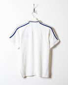 White Adidas Polo Shirt - Medium Women's