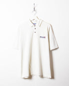 White Reebok Classic Polo Shirt - Large