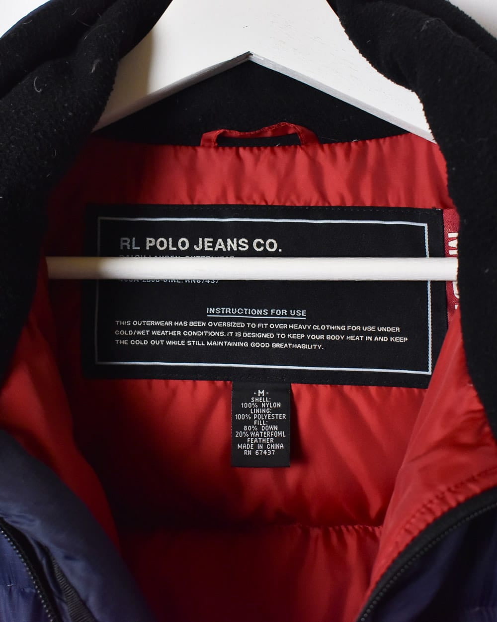 Navy Polo Jeans Co Ralph Lauren Puffer Jacket - Medium